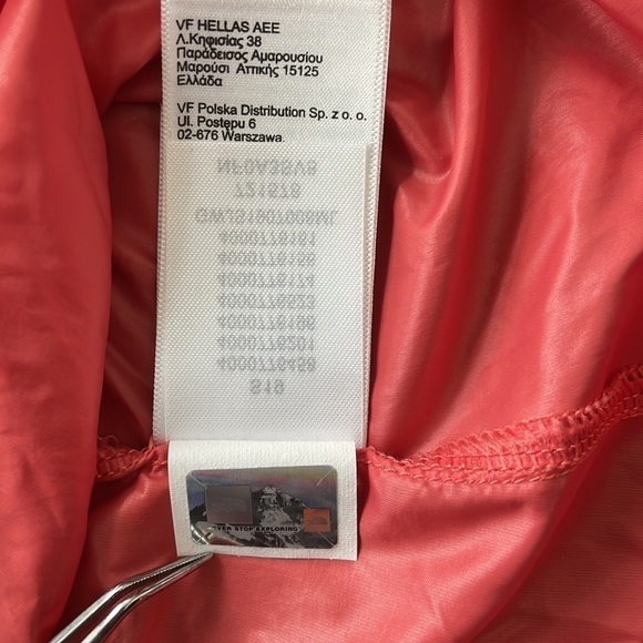 ⭐️HP⭐️SzXS The North Face Giacca Donna Fanorak in Spiced Coral Multi EUC - Picture 15 of 16